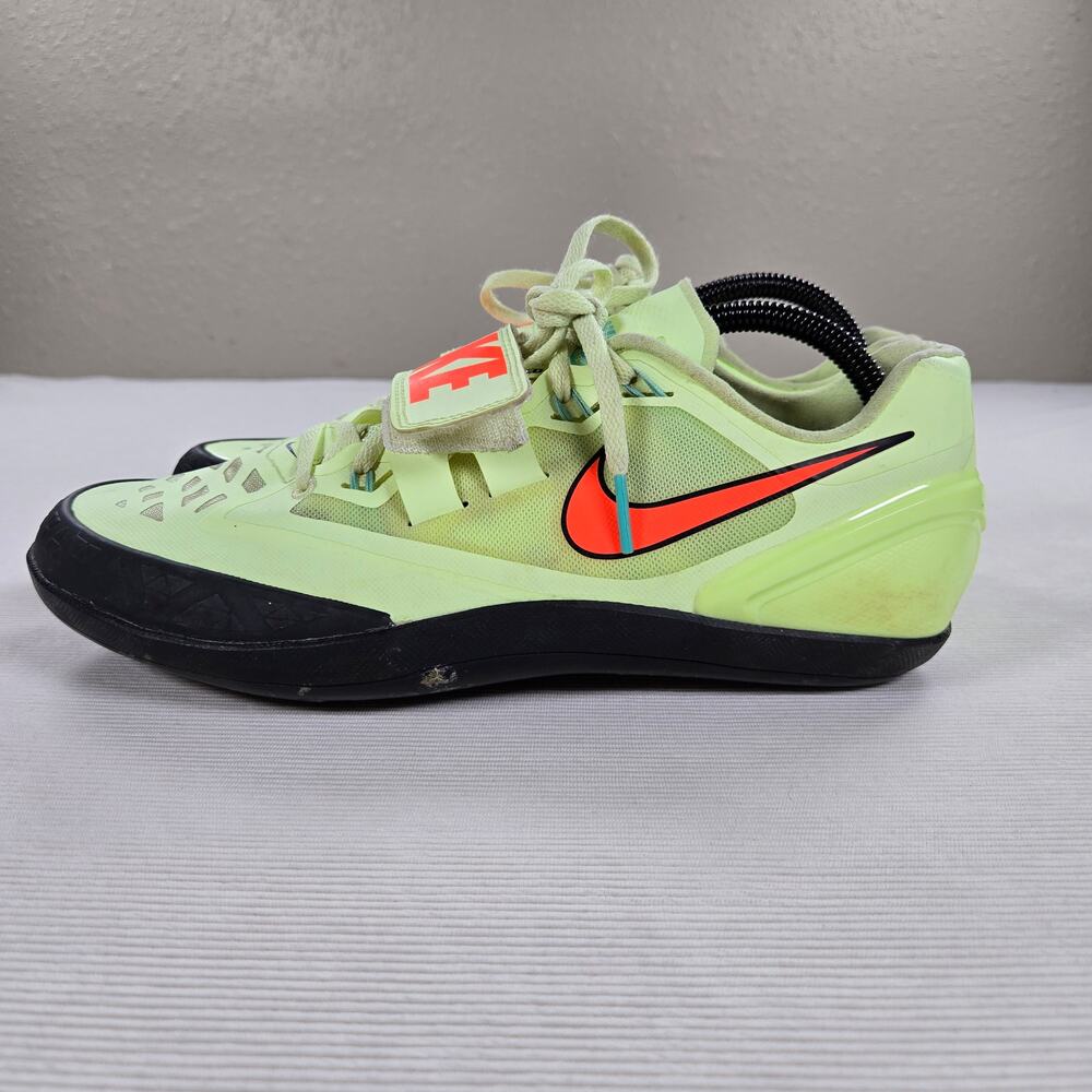 Nike Track Field Rotational 6 Barley Volt Hyper Orange Throwing Shoes Size 9.5